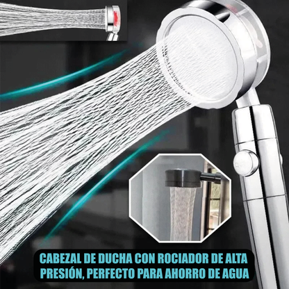 Cabezal de ducha con turbina