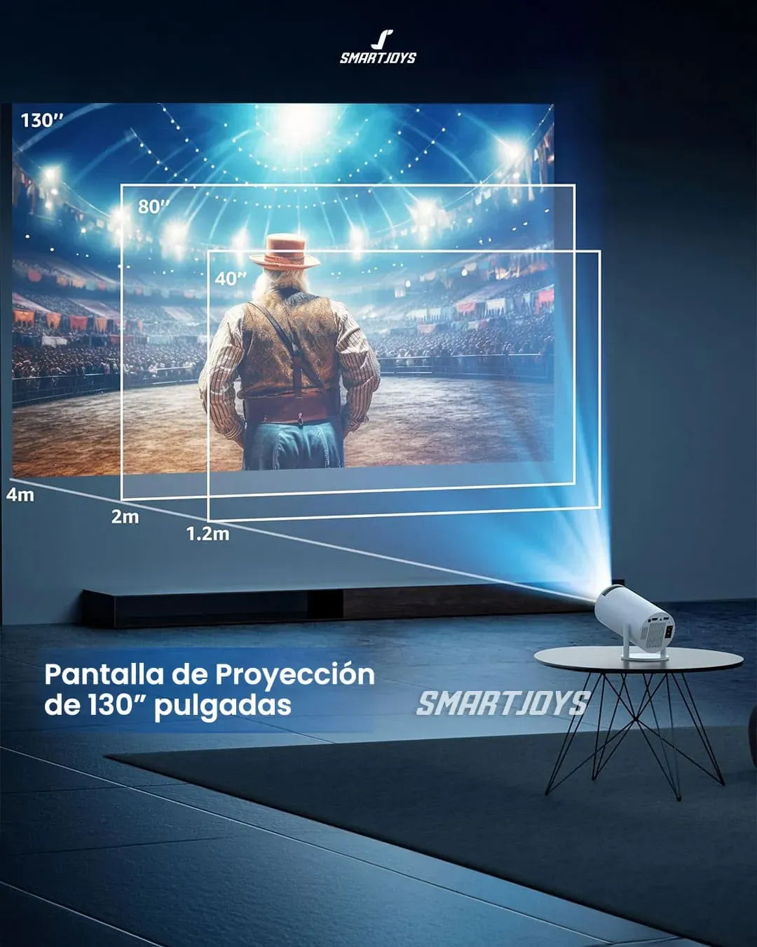 Proyector Gamer Ultra HD + 2 mandos